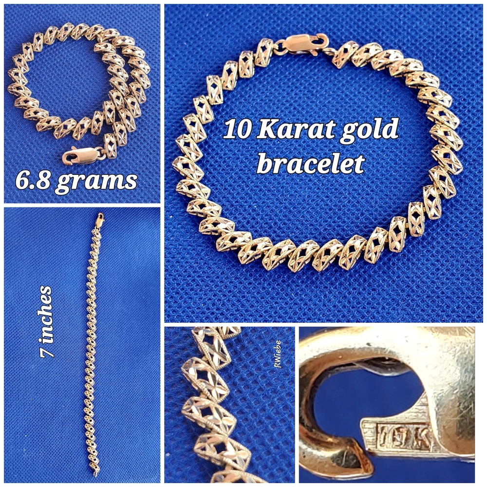 10K Gold San Marco Style Women's Bracelet